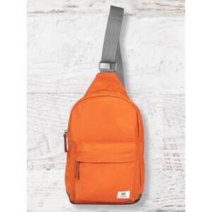 ORI London Sling Bag Burnt Orange  WILLESDEN Recycled Nylon Adjustable Casual